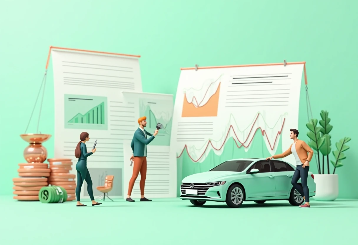Car showroom with diverse vehicle options