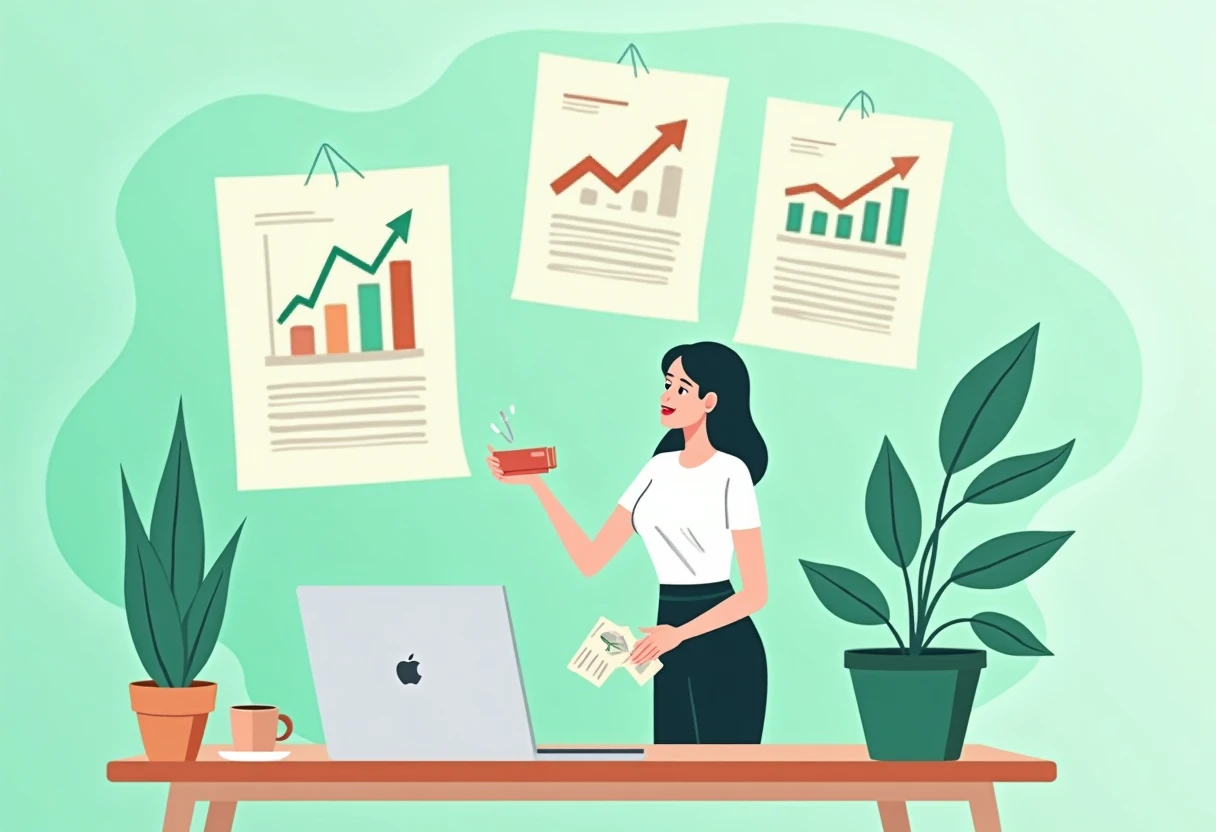 Freelancer reviewing loan options