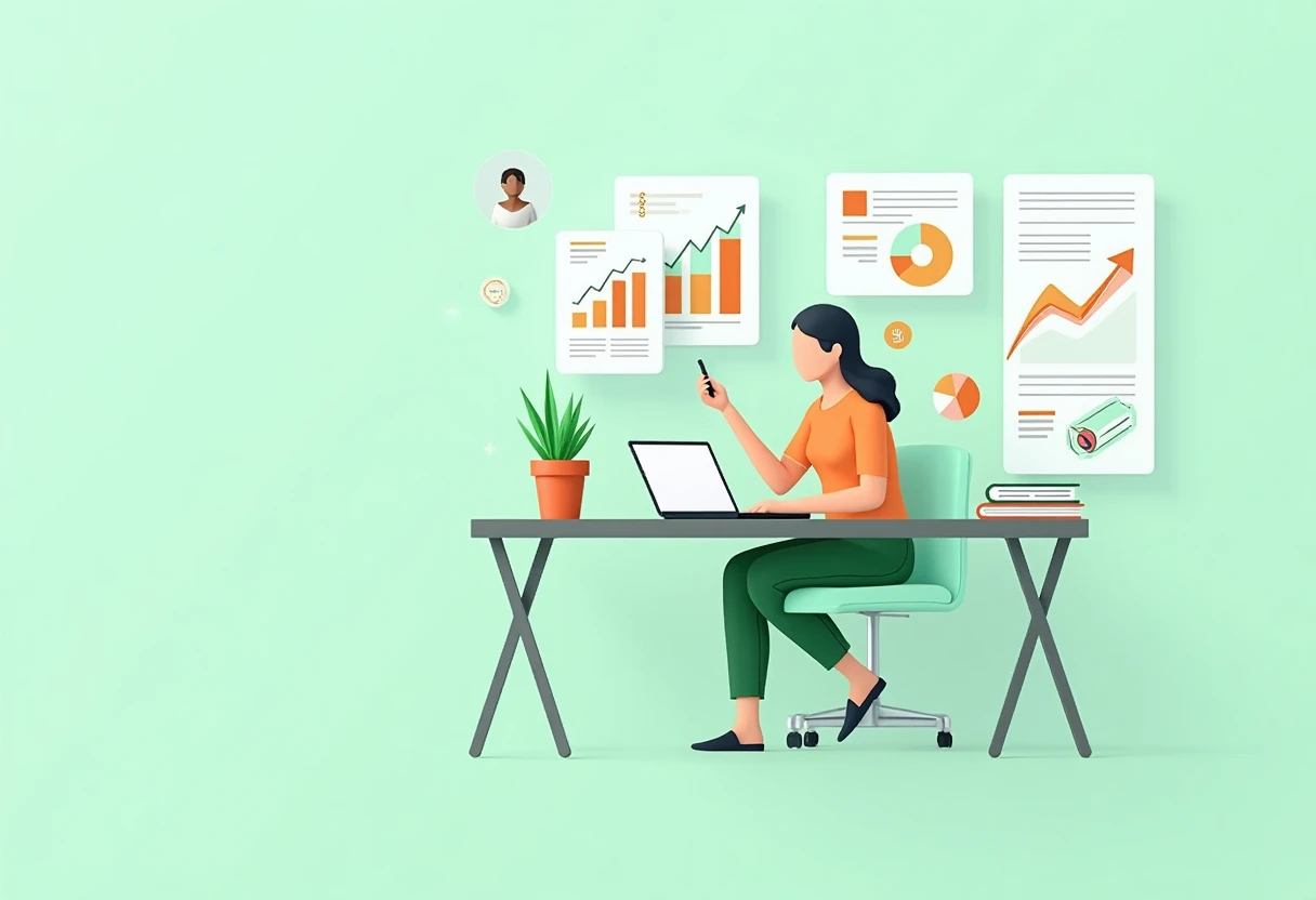 Freelancer reviewing loan options